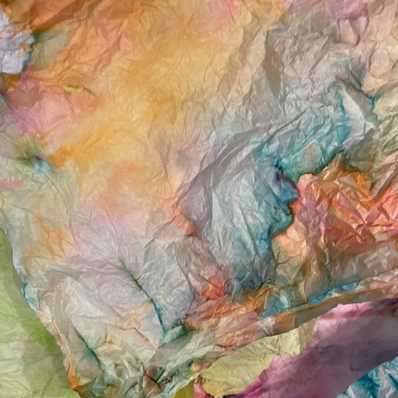 Hand dyed tissue paper(6 pieces with bundle) - Picture 5 of 6